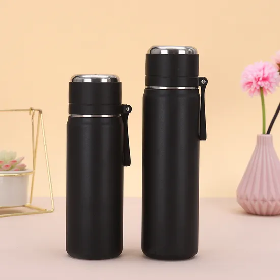 500ml Healthy 316 Stainless Steel Vacuum Thermos Cup Bullet Large Capacity Portable Simple Thermos Cup with Rope