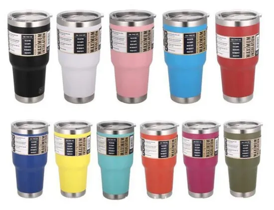 Manufacturer Hot Selling Cooler Mug 30oz 20oz Vacuum Insulated Tumbler Cup Stainless Steel Thermo Cup 30oz Original Tumbler for Automobile, Insurance, Bank Gift