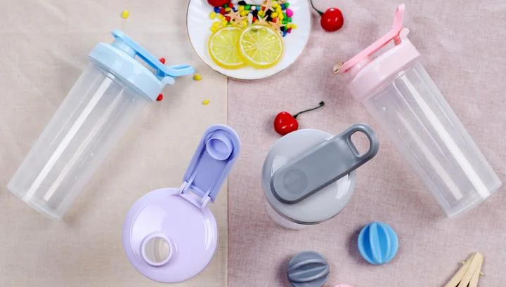 500ml 700ml BPA Free Plastic Protein Shaker Water Bottle Gym Shaker Water Cups OEM Brand