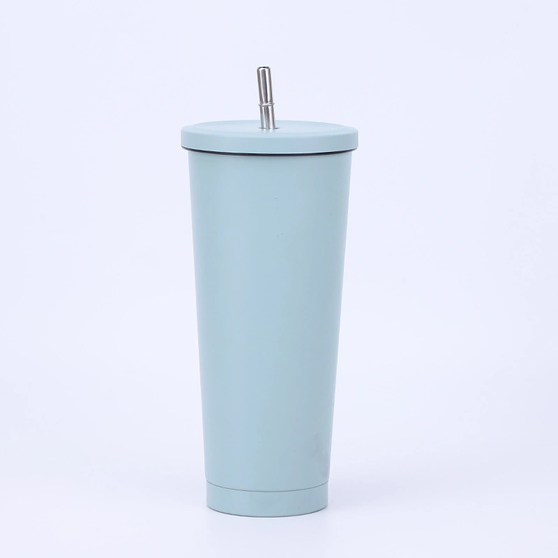 Coffee Thermos Stainless Steel 304 Gift Car Cup with Straw Portable