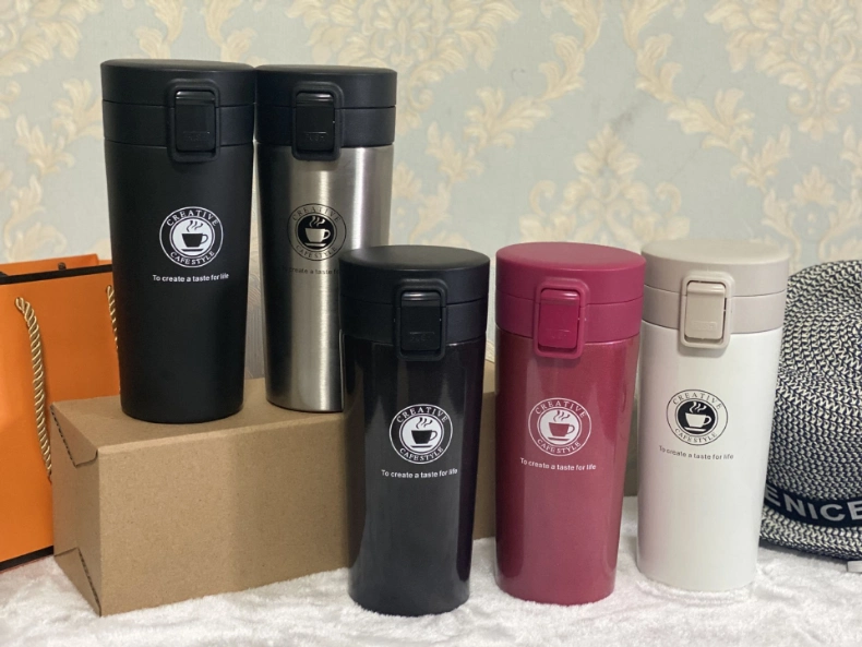 380ml Portable Travel Coffee Mug Vacuum Flask Thermo Water Bottle Thermos Tumbler Cup