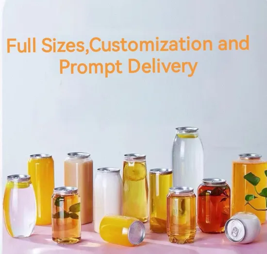 Best Seller Empty Clear Plastic Drinking Glass Water Plastic Juice Water Pet Bottle with Easy Open End 