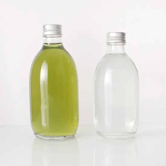 Reusable 16oz 500ml Glass Drinking Water Bottle with Stainless Steel Leak Proof Lid 
