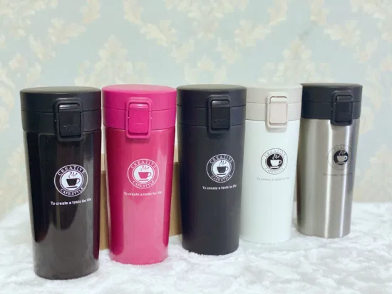 380ml Portable Travel Coffee Mug Vacuum Flask Thermo Water Bottle Thermos Tumbler Cup